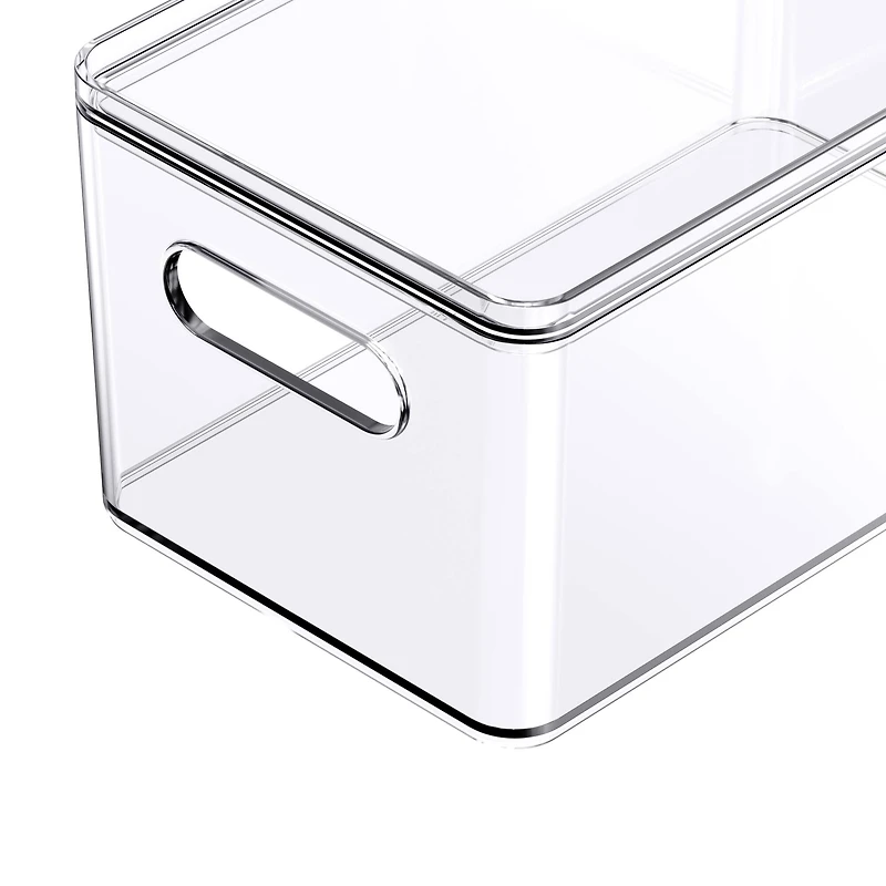 Small Clear Stacking Plastic Bin with Lid by Simply Tidy®