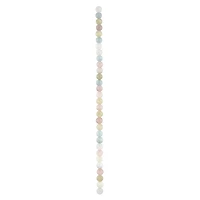 Pastel Quartz Faceted Coin Beads by Bead Landing
