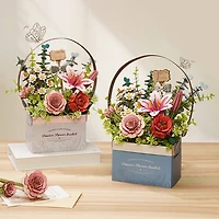 Rowood Wooden Flower Basket DIY 3D Puzzle Kit