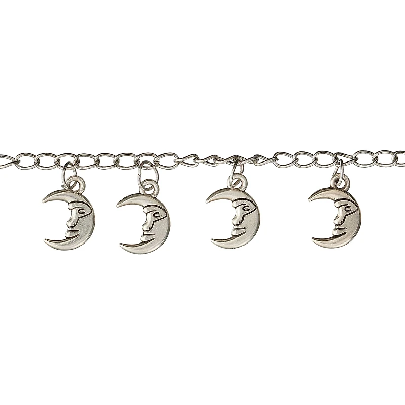 12 Packs: 9 ct. (108 total)  Silver Metal Moon Charms, 16mm by Bead Landing™