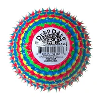 Kess® Drop Dots Rainbow Swirl Ball