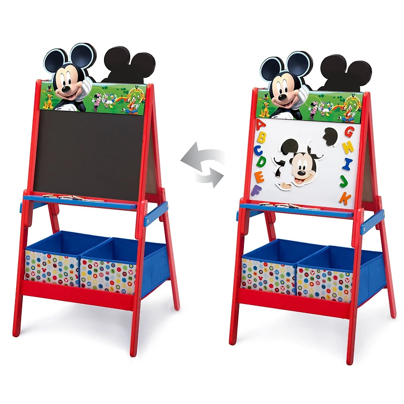 Disney® Mickey Mouse Wooden Double Sided Easel with Storage