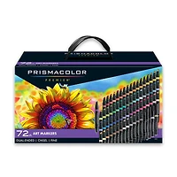 Prismacolor® Premier® Dual-Ended 72 Color Sunflower Box Art Marker Set
