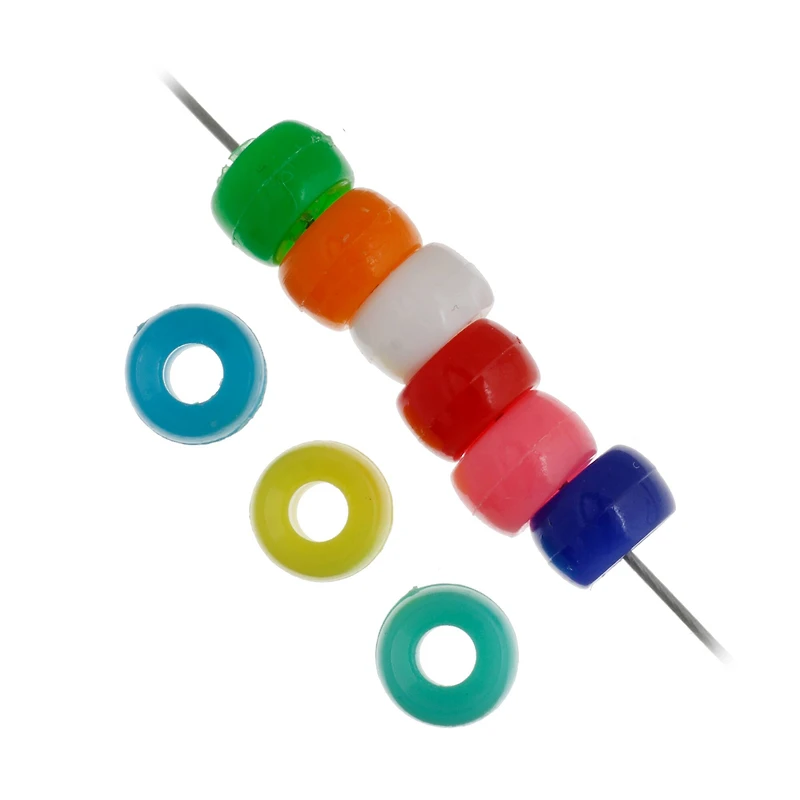 John Bead 6mm Assorted Opaque Mini Pony Beads, 1,000ct.