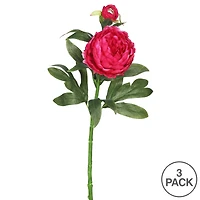 Hot Pink Peony Stem, 3ct.