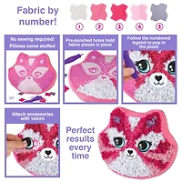 12 Pack: PlushCraft™ Fabric by Number Unicorn Pillow Kit