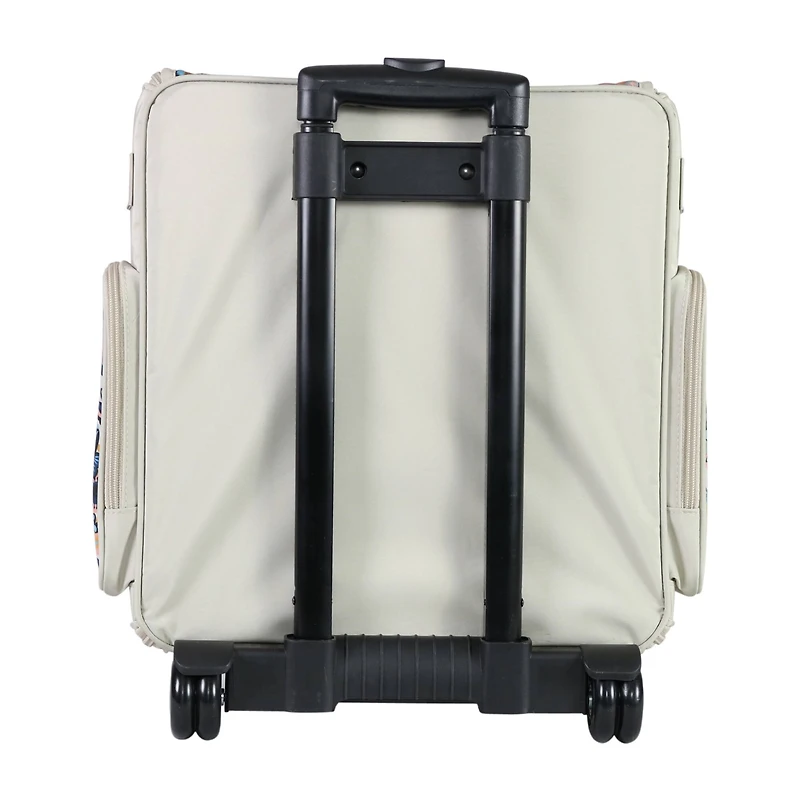 Everything Mary Floral Rolling Scrapbook Storage Tote