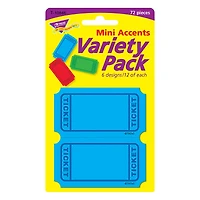 TREND Enterprises® Winning Tickets Mini Accents Variety Pack, 6 Packs of 72