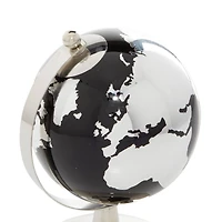 8" Blue Stainless Steel Contemporary Globe