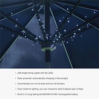 Glitzhome® 22ft. Solar String Lights with 50 LEDs