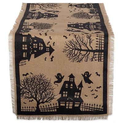 DII® 108" Haunted House Burlap Table Runner