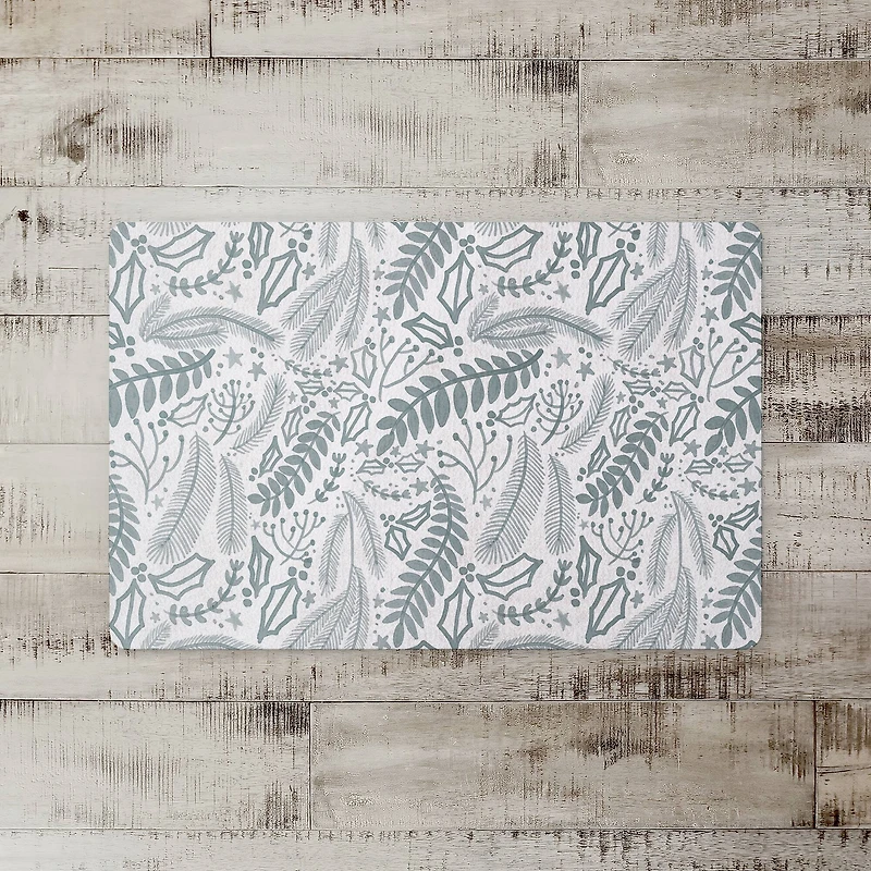 Green Winter Pattern 27" x 18" Floor Mat