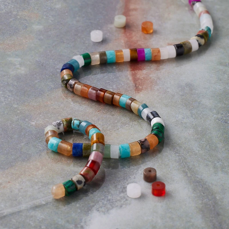 Mixed Stone Heishi Beads by Bead Landing™