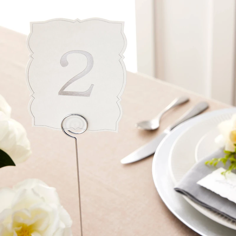 1-25 Ornate Silver Table Numbers by Celebrate It™