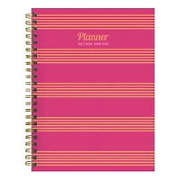 TF Publishing 2024 - 2025 Cabana Stripe Medium Spiral Planner