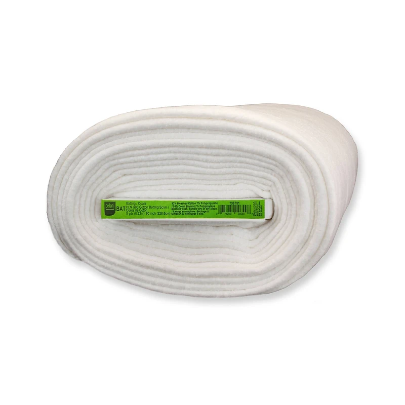 Pellon® White Needle Punched Cotton Batting with Scrim