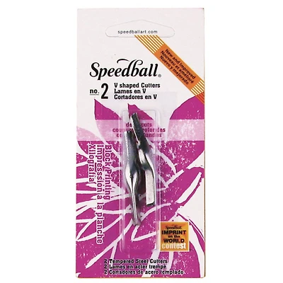 Speedball® No. 2 V-Shaped Gouge Linoleum Cutter, 2ct.