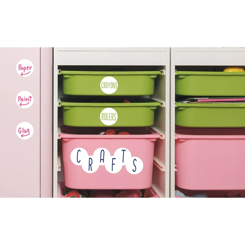 Wallies® Dry Erase Dot Labels, 24ct.