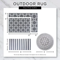 DII® Round Sunflower Outdoor Rug