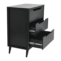 Hello Honey® 37.5" Yume Mid Century Modern Solid Wood 3-Drawer Dresser Chest