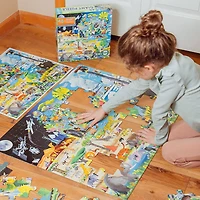 eeBoo Within the Biomes 48 Piece Giant Jigsaw Puzzle