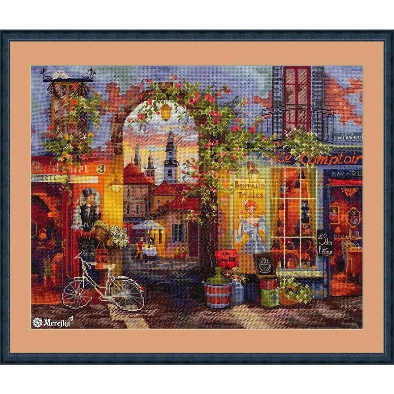 Merejka French Cafe Counted Cross Stitch Kit
