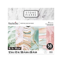 12" x 12" Stone Paper Pad by Recollections™, 58 Sheets
