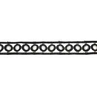 1" Black Eyelet Trim by Celebrate It® Fashion Mode