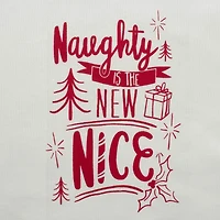 DII® Assorted Naughty Nice Holiday Printed Dishtowel Set
