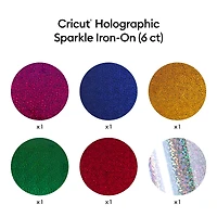 Cricut® Holographic Sparkle Iron-On Sampler, Ultimate