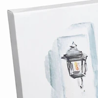 Dogs On A Porch Canvas Wall Art