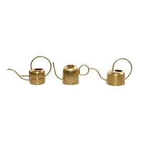 Gold Metal Glam Watering Can Set