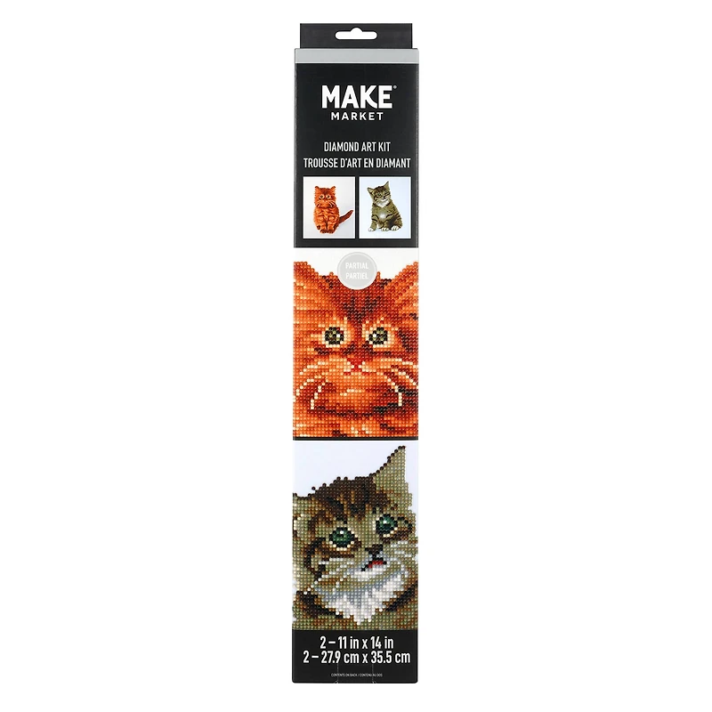 Duo Cat Diamond Art Kit by Make Market®