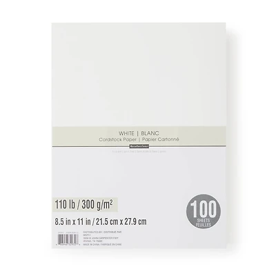 Heavyweight 8.5" x 11" Cardstock Paper by Recollections™, 100 Sheets