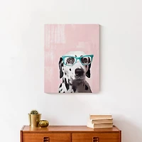Nerdy Dalmation 5 Canvas Wall Art