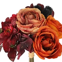 10" Red & Burgundy Mixed Flower Bouquet by Ashland®