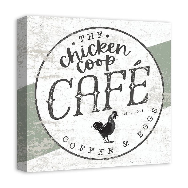Chicken Coop Café Canvas Wall Art