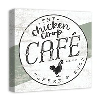 Chicken Coop Café Canvas Wall Art