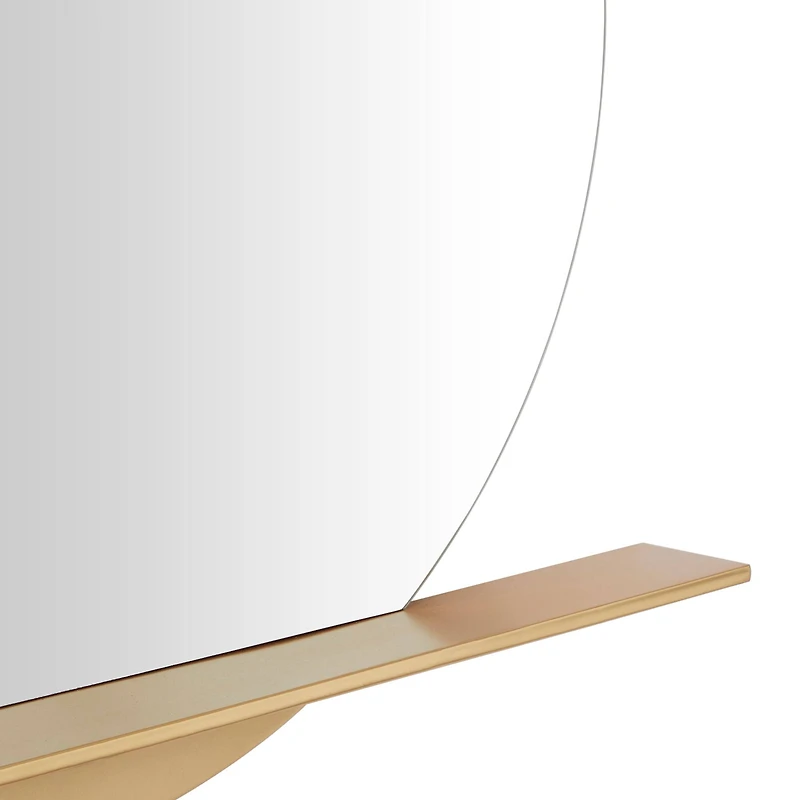 Gold Metal Glam Wall Mirror, 44" x 4" x 36"