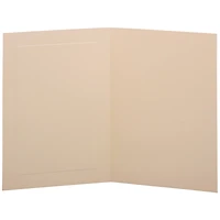 JAM Paper A7 Strathmore Ivory Wove Panel Fold Over Cards