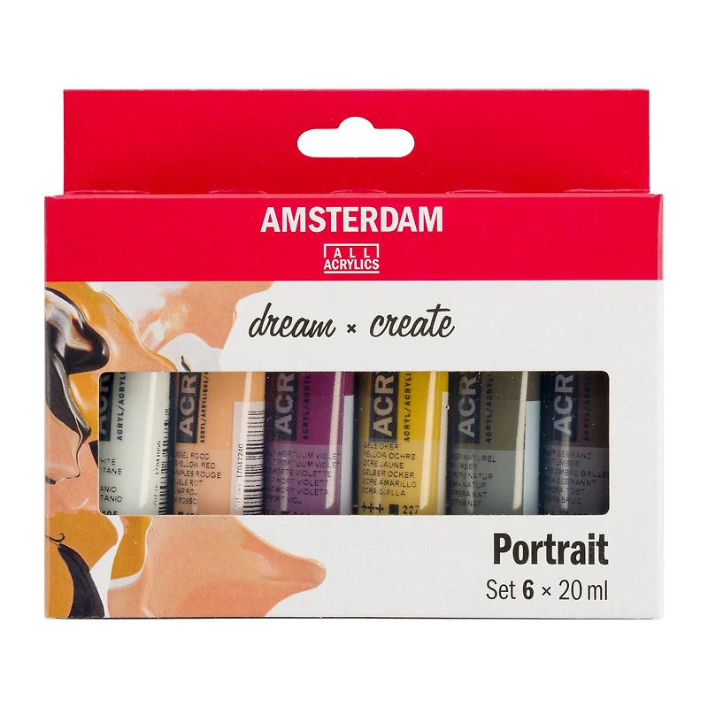 Amsterdam Standard Series 6 Color Portrait Acrylic Paint Set