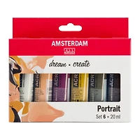 Amsterdam Standard Series 6 Color Portrait Acrylic Paint Set