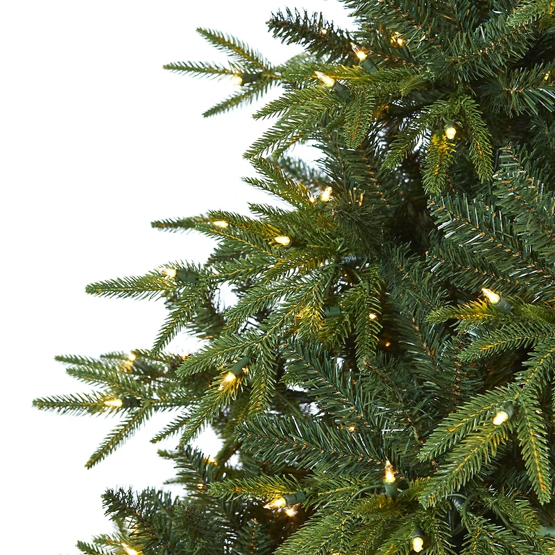 7.5ft. Pre-Lit Colorado Mountain Fir Artificial Christmas Tree, Clear LED Lights
