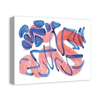 Overlapping Strokes 20" x 16" Canvas Wall Art