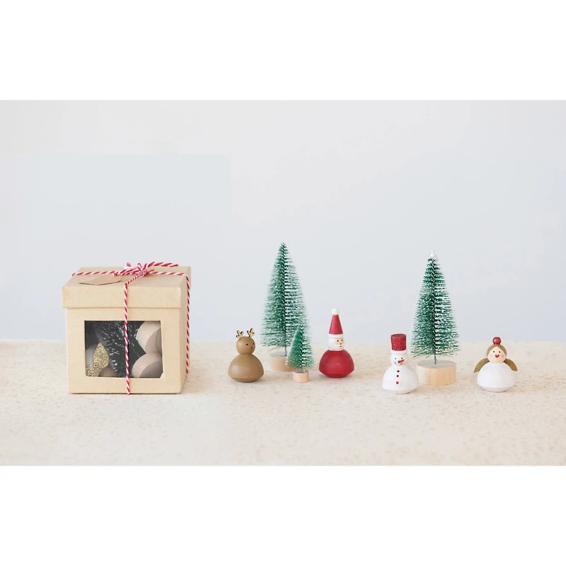 Hello Honey® Christmas Garden Kit with Hand-Painted Wood Figures