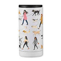 Dog Walking Pattern 12oz. Koozie