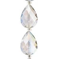 12 Pack: Crystal Glass Teardrop Beads, 25mm by Bead Landing™