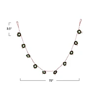 Hello Honey® 6ft. Holiday Wreaths Garland