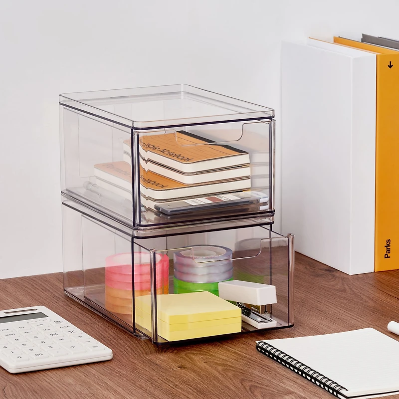 Clear Stackable Storage Drawer by Simply Tidy®