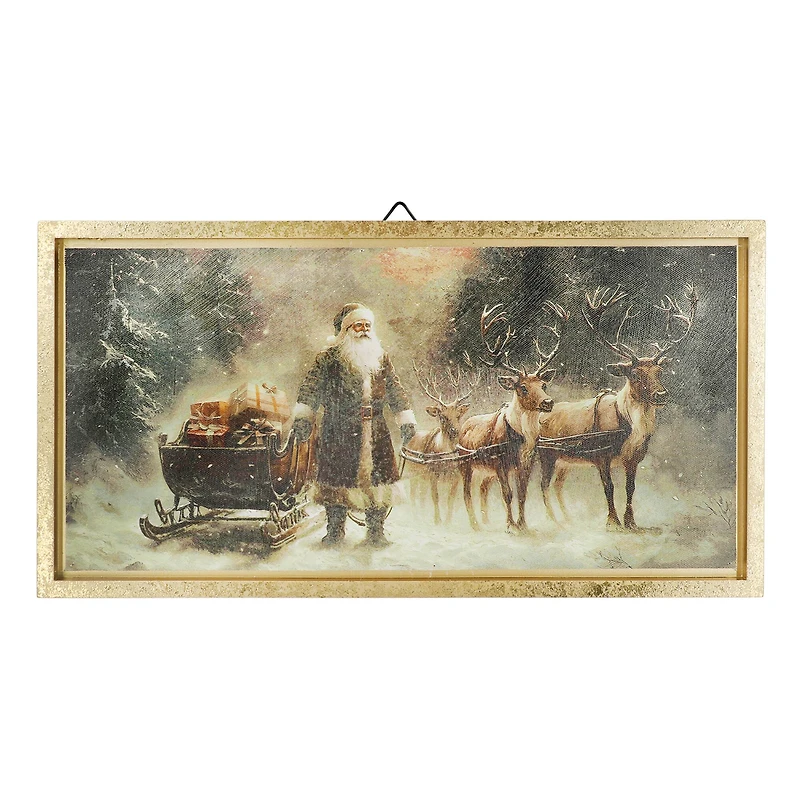 15" x 8" Santa with Sled & Gifts Wall Décor by Ashland®